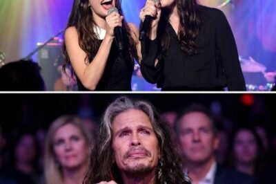 HE DIDN’T SING A SINGLE NOTE — BUT EVERYONE FELT HIS VOICE. Last night at the theater felt different. Not louder. Just deeper. Liv Tyler and Chelsea Tyler walked onto the stage without introduction. No spotlight tricks. No dramatic build. Just two daughters standing where their father once owned the room. Then the first lines of “Dream On” began to rise — softer than anyone expected