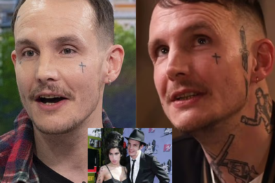 Amy Winehouse’s ex-husband Blake Fielder-Civil displays new face tattoos as he vows to ‘take control of my own narrative’ in first longform interview about tumultuous relationship with the late star