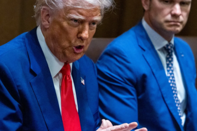 US President Donald Trump blamed Defense Secretary Pete Hegseth for being the first to “order airstrikes against Iran.”