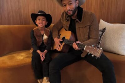 John Legend and His Son Miles Go Country and Twin in Matching Cowboy Hats (PICS)