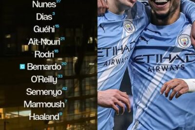 Manchester City vs Newcastle United official line up is here