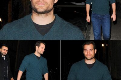 Henry Cavill cuts a hulking and muscular figure despite his laid-back style as he enjoys night out at the Chiltern Firehouse