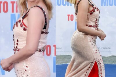 Scarlett Johansson Goes for Gingham in ’60s-inspired Prada Set With Sparkling Trim for ‘Fly Me to the Moon’ Premiere