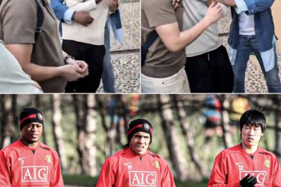 The sensational reunion moment of 3 Manchester United legends.