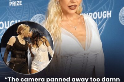 “The camera panned away too damn fast.” — Christina Aguilera Reveals the Heartbreak of MTV’s 1-Second Cutaway That Erased Her 2003 VMA Kiss with Madonna to Focus on Justin Timberlake’s Reaction.