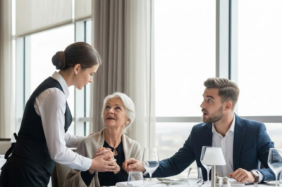 The Billionaire Heard the Waitress Speak to His Mama in Italian — He Leaves a Plane Ticket and Note