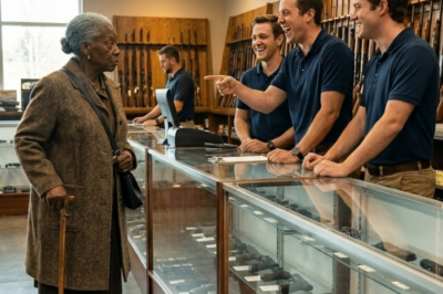 They Laughed At The Black Lady’s Age In The Gun Shop — Until The Owner Said “Ma’am, It’s An HONOR.”