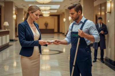 Single Dad Secretly Worked as Janitor — CEO Slipped Him a Note That Stopped Him Cold