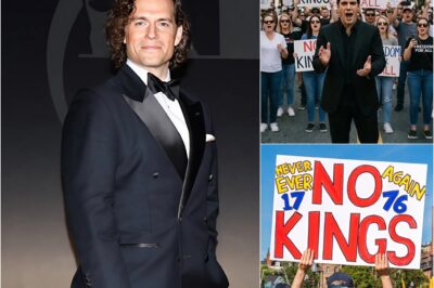 BREAKING NEWS: Henry Cavill Officially Endorses the “No King” Protest Movement Through the National Defense Fund.