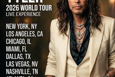 BREAKING NEWS: Steven Tyler Announces His 2026 World Tour — A Triumphant, Emotional Return to the Global Stage