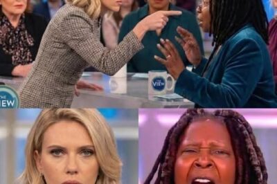 “Scarlett Johansson walked straight into a moment no television control room could salvage. The instant Whoopi Goldberg snapped, “SOMEBODY CUT HER MIC!” — it was already far too late. Scarlett Johansson had just turned The View into a pressure cooker on the verge of exploding, and every camera in the studio was locked onto her.