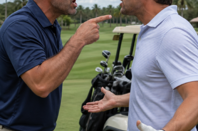 “I’ll f**king knock you out”: Wild screaming match Australian golf course goes viral