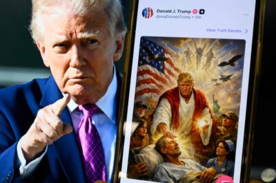 Trump claims Jesus-like meme that caused outcry was him as a doctor