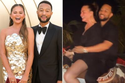 Chrissy Teigen and John Legend Giggle as They Take a Ride on a Mechanical Bull During Family Vacation: ‘Giddy Up’