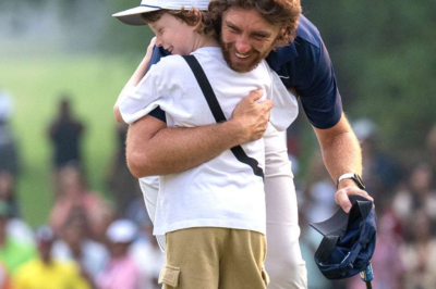 Tommy Fleetwood described his son Frankie as “poor boy” on the day the boy was determined to hit the ball over the water at Augusta National.