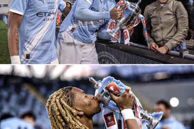 SAMBA SONS Premier League cult hero, 42, watches on as TWO of his children win FA Youth Cup against Man Utd