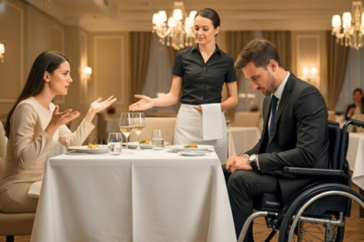 disabled millionaire was humiliated on a blind date… and the waitress made a gesture that changed